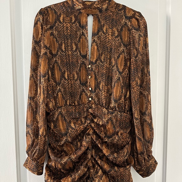 Zara Snake Print Mini Dress (M) - Picture 5 of 9